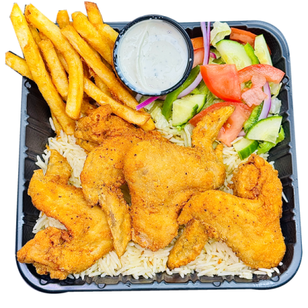 Whole Wing Over Rice